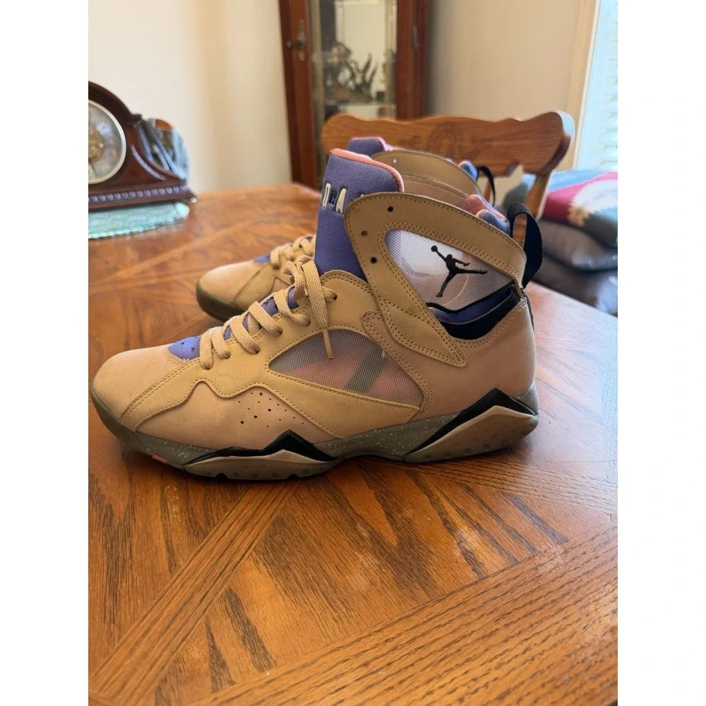 Air Jordan 7 Retro SE Sapphire Pink Blue High Top Sneaker DJ2636-204 Sz 12